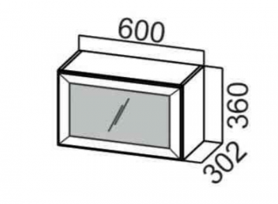 Шкаф навесной 600/360 рамочный фасад Шпион РМДФ